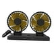 thumbnail image 5 of Ventilador de escritorio de viento fuerte de rotación de ventilador de circulación de aire de refrigeración de coche automotriz 360 degree Cabezal doble 24V Zulema Mini ventilador de coche, 5 of 8
