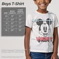 thumbnail image 5 of Boy's Mickey & Friends Mickey Mouse Retro Headshot Graphic Tee White Small, 5 of 9