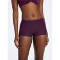 thumbnail image 3 of Joyspun Women's Ribbed Modal Boyshort Panties, 3-Pack, Sizes XS-3XL, 3 of 8