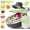 Round Green, variant on Vegetable Chopper,Multifunctional 14-in-1 Food Choppers Onion Chopper Vegetable Slicer Cutter Dicer Veggie chopper with 9 Blades,Colander Basket,Container for Salad Potato Carrot Garlic
