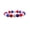4, variant on 4th of July Red White Blue Beaded Stretch Bracelet for Women and Girls, Patriotic Jewelry for Holiday and Soccer Parties, Game Day and Festive Celebrations(6pcs)