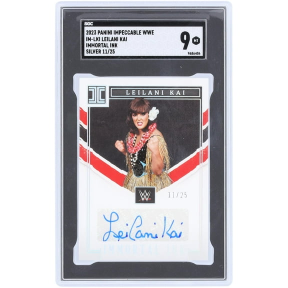 Leilani Kai WWE Autographed 2023 Panini Impeccable Immortal Ink #IM-LKI #11/25 SGC Authenticated 9 Card - Fanatics Authentic Certified