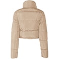 thumbnail image 3 of Langwyqu Winter Fashion Wome Lapel Collar Lightweight Solid Crop Jacket Coat, 3 of 4