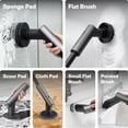 thumbnail image 5 of HOTO Household Cleaning Spin Scrubber with 6 Brush Heads, Long Handle and Waterproof, 5 of 11
