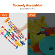 KFFKFF Marble Run Set, 230 Pieces Including Motorized Lift, Accompanied by 15 Plastic Marbles, Ingenious Maze Construction Brain Teaser, Enlightening Racing Track STEM Plaything
