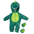 thumbnail image 3 of AmaMary 18-inch Reborn Doll Clothes Set, Green Dinosaur Plush Onesie for 16-18 Inch Dolls, Includes Onesie, Socks, Bibs & Diapers, Adorable Gift for Kids, 3 of 6
