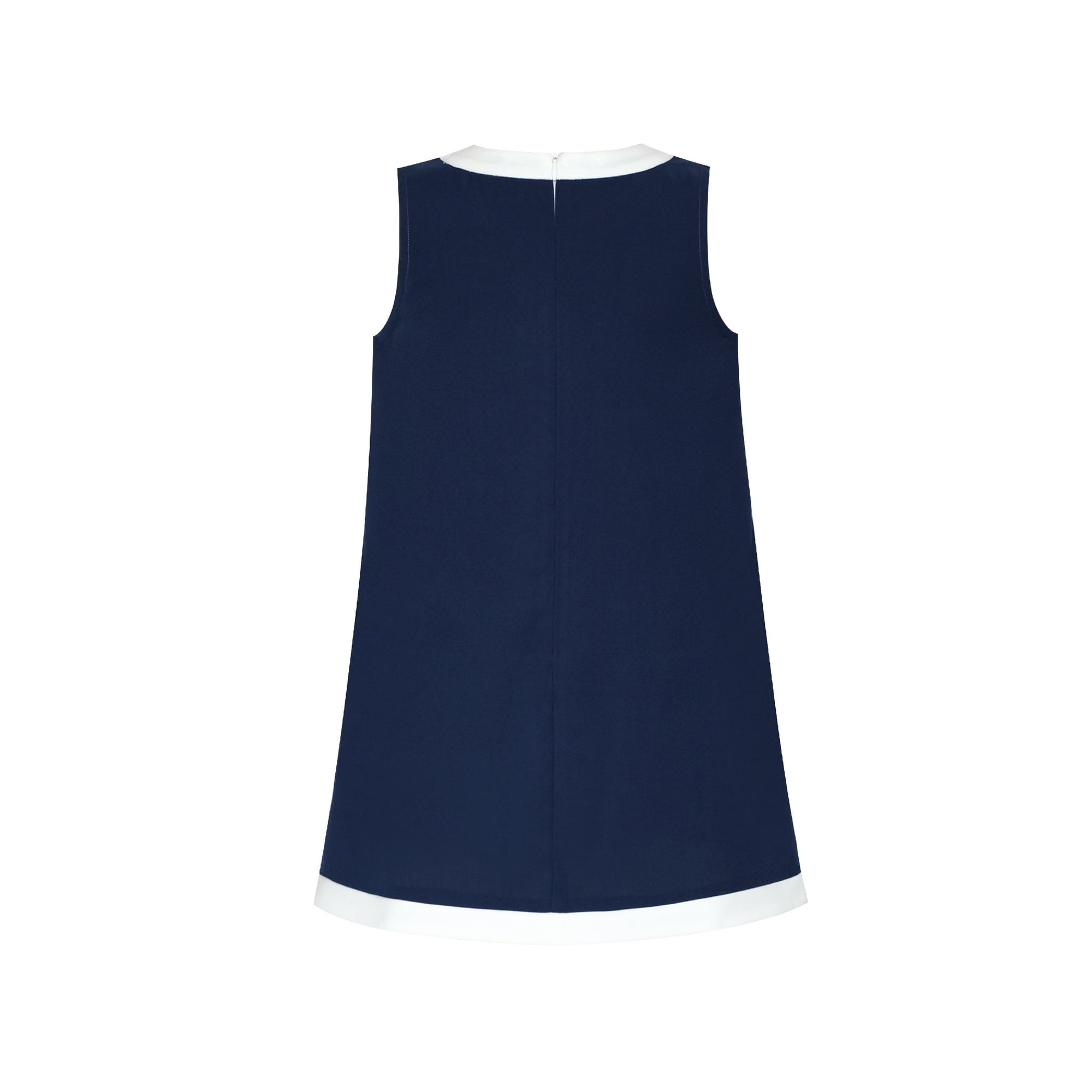 Girls navy blue dress sale