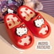 thumbnail image 4 of Zapatillas Kawaii Sanrio Hello Kitty para el baño, chanclas gruesas con plataforma Cinnamoroll antideslizantes para el hogar, chanclas de dibujos animados, sandalias de playa al aire libre, 4 of 4