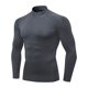 thumbnail image 5 of pstuiky Camisas suaves de manga larga para hombre, Camisa deportiva transpirable de manga larga y cuello redondo para hombre, color liso tops de invierno para hombre xxl, 5 of 5