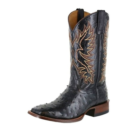 

NECHOLOGY Mid Calf Boots 9 Embroidered Retro Men Toe Round Thick Heel Couple And Boots Mid Boots Women Mid Calf Boots Black 8.5