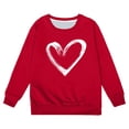 thumbnail image 4 of Wxolcjlv Toddler Girls Fleece Casual Hooded Sweatshirt Long Sleeve Pullover Daily Top, Sizes 3-14, 4 of 4