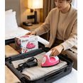 thumbnail image 3 of Oioii Portable Mini Iron for Clothes, 50W Small Travel Iron, Lightweight Heat Press Tool for Sewing Supplies, Home Travel Business Trip Fabric Ironing,Red, 3 of 5