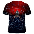 thumbnail image 2 of Rebaike Men's Spider Web Graphic T-Shirt All Over Print Halloween Tee, 2 of 7