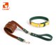 thumbnail image 2 of Loudik - Conjunto de collar y correa de cuero de lujo para mascotas, ajustable, personalizado, pequeño, mediano, grande, correas de tracción para perros, accesorios, 2 of 5