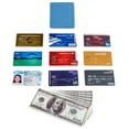 thumbnail image 6 of Credit Card Holder with ID Window RFID Protected Genuine Leather Slim Wallet (LBlue), 6 of 7