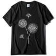thumbnail image 3 of T-shirts d'Été pour Femmes à Col Rond, T-Shirt Imprimé Pissenlit, T-Shirt Décontracté à Manches Courtes, Hauts pour Femmes, Chemisiers, Chandail, 3 of 4
