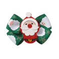 8 PCS Glittering Christmas Hair Clips Set Sequined Santa Christmas