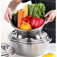 thumbnail image 5 of Stainless Steel Bowl under $5! Xqxayjr Stainless Steel Mixing Bowl Set, Multi-Purpose Kitchen Basins for Cooking, Heavy Duty Metal Bowls for Food Prep, Set of 3 Stainless Steel Mixing Bowls, 5 of 9