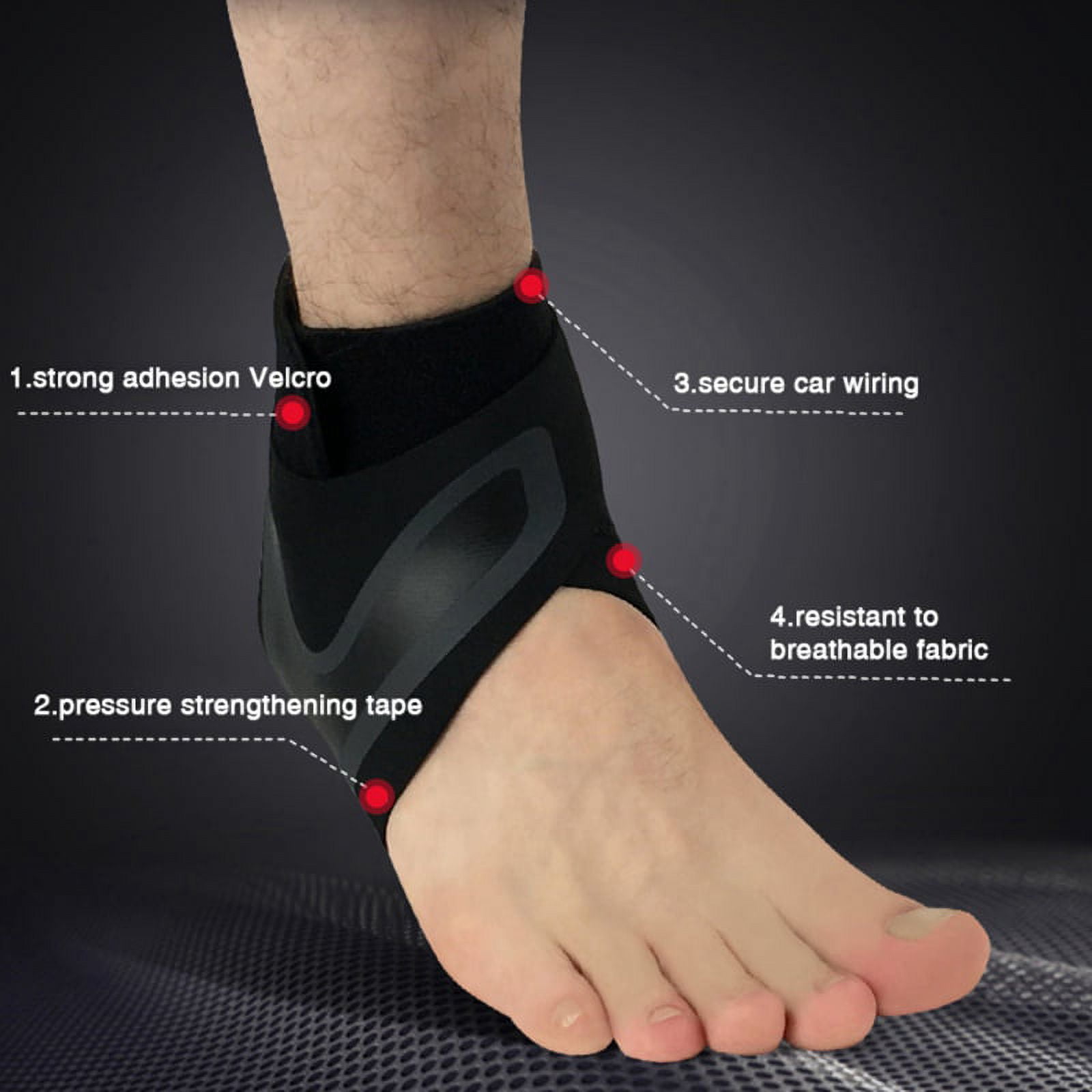Ankle Brace Compression Sleeve - Relieves Achilles Tendonitis