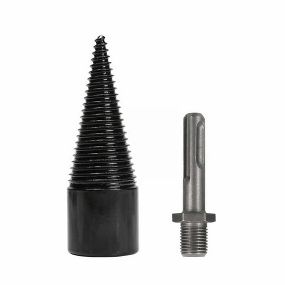 Wood Splitting Drill Bit High Speed Steel Firewood Log Splitter Drill Bit Wood Punch Driver 5/16 End Mill Bit for Polymer Air Grinder Sanding Disc Center Drill Bit Set Disk Drill Taper Shank Drill Bit