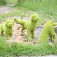 thumbnail image 4 of Visland Fuzzy Flocked Dog Spring Decor Dog Figurines Garden Artificial Animal Moss for Indoor Table Home, Kitchen, Shelf Decoration, 4 of 5