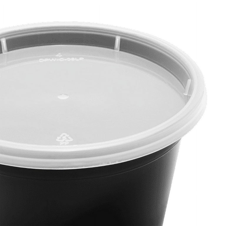 Fineline Setting 17CPDLC16 16 Ounce Deli Container with Lid - 240 / CS