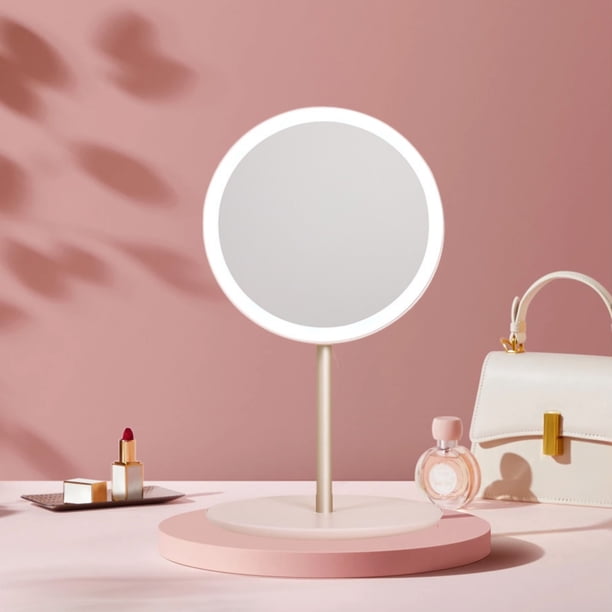 Espejo de Maquillaje Portátil onlyliua Plegable con Luz Led Recargable para Viajes