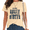 1-apricot, variant on Women's Distressed Ink Block Serif Sketch Open Bible Vintage Christian Faith Statement Graphic Soft Short Sleeve T-Shirt