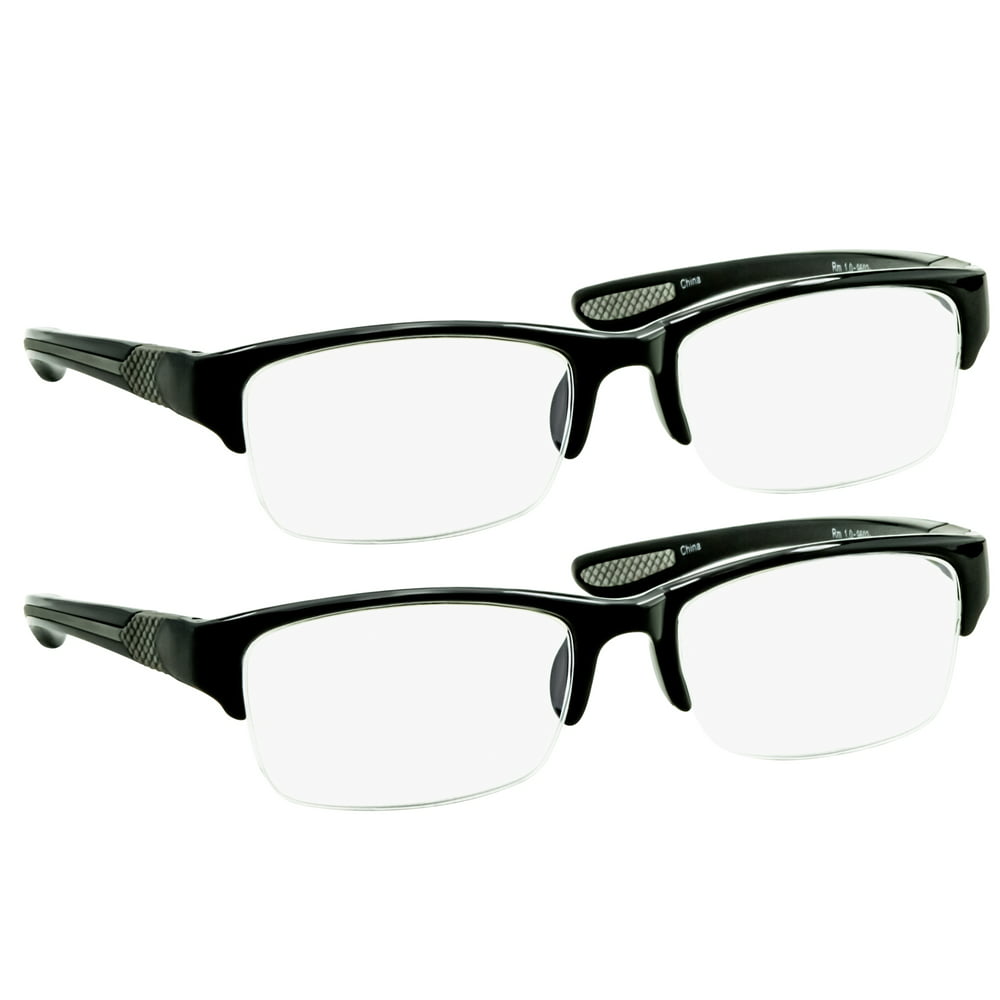 Computer Reading Glasses 1 50 2 Pack Of Readers For Men And Women
