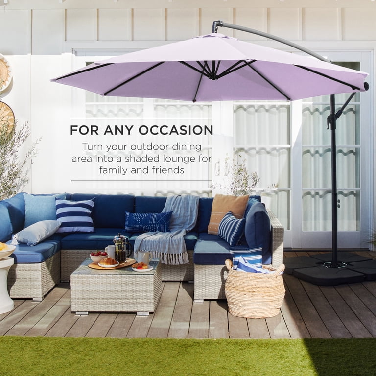 lavender patio umbrella PURPLE LEAF Large Rectangular Porch Outside Cantilever Yard Umbrella this is the umbrella for years of enjoyment! Best Choice Products 10ft Outdoor