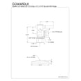 thumbnail image 2 of Kingston Brass CC54305DLK 5/8" OD Comp x 1/2" or 7/16" Slip Joint Quarter-Turn Angle Stop Valve with Flange, Oil Rubbed Bronze, 2 of 2