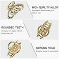 thumbnail image 6 of Small Hair Clips Metal Hair Claw Clips for Women Girls, 2 Inch Medium Claw Clips for Thin/Medium Thick Hair, Non Slip Hair Jaw Clips Strong Hair Clamps for Fine Hair (Black, Silver, Gold, Rose Gold), 6 of 6