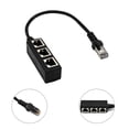 thumbnail image 2 of 2x Splitter Cable, 1 Male to 3 X Female Port  Network Splitter Adapter Cable Suitable for , e, ,, 2 of 9