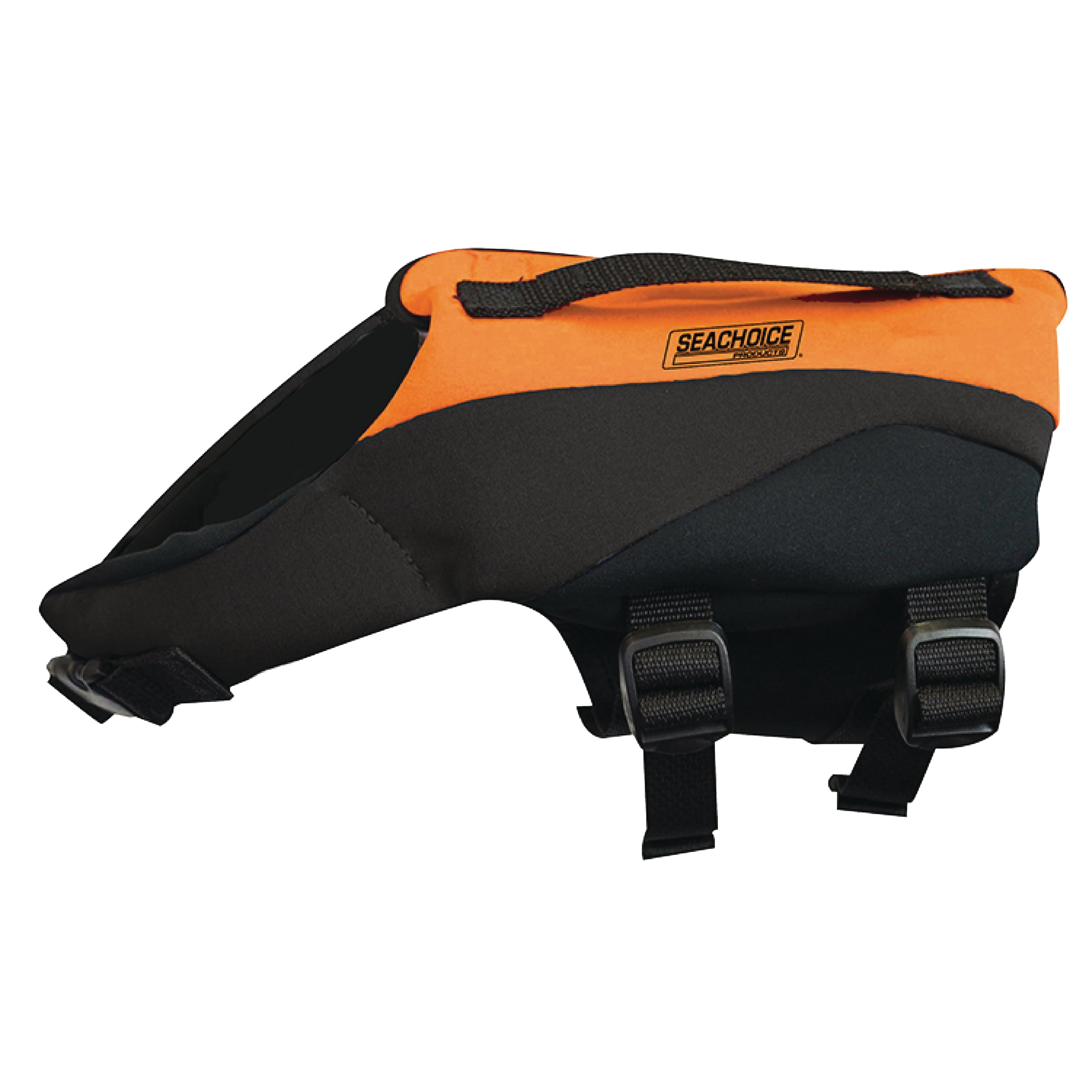 Seachoice Orange & Black Neoprene Dog Life Vest