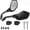 Black, variant on 【2026 Upgraded】Motorcycle Convex Rear View Mirror, Mirrors For Bike,motorcycle,atv,scooter, with M8 M10 Threaded Bolt, with 7/8" Handle Bar Mount Clamp Compatible with Cruiser, Suzuki, Honda,Victory