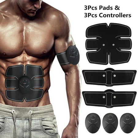 6Pcs/set ABS Stimulator, Abdominal Muscle Trainer Body Fit Home Exercise Shape Fitness