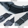 thumbnail image 4 of KAKOWELY Nylon Braided Computer Motherboard PCIE GPU Power Adapter Cable Cord 8PIN 30cm,11.81"X1.18"X0.39", 4 of 5