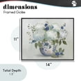 thumbnail image 4 of Stupell Industries Traditional Ivory & Blue Hydrangea Vase Black Framed Giclee Art, 14 x 11, by Nan, 4 of 8