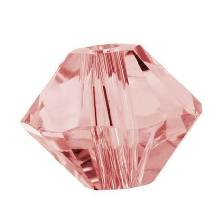 Swarovski Crystal, #5328 Bicone Beads 3mm, 25 Pieces, Vintage Rose