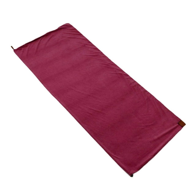 Baohd Doublure de Sac de Couchage en Polaire Douce Couverture de Camping Thermique Rouge Profond