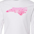 thumbnail image 4 of Inktastic North Carolina Silhouette Mandala Long Sleeve Youth T-Shirt, 4 of 5