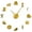 Gold,37inch, variant on Tailor Shop DIY Giant Wall Clock Dressmaker Needlecraft Seamstress Mannequin Sewing Machine Needle Bar Large Clock Wall Watch(Black,27inch)