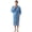 Haze Blue, variant on Men's Towel Robe, Soft Absorbent Kimono Bathrobe, Quick Dry – L/XL, Grey