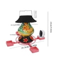 thumbnail image 3 of Solar Powered Bird Feeder 1080P HD Camera Smart AI Species Identification Live Stream Infrared Night Vision App Control for Outdoor Garden Yard Patio Balcony Wild Bird Watching Feeding Station, 3 of 9