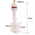 thumbnail image 3 of 2 Pcs PP Float Switch M10 77mm Fish Tank Vertical Water Level Sensor for Pool, 3 of 10