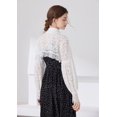 thumbnail image 5 of CAILDANL Fake Collar Long Sleeves Detachable Half Shirt Victorian Blouse Top for Women, 5 of 8