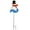 BLUE, variant on Metal Christmas Snowman Yard Stake Winter Holiday Garden Decor Snowman Stakes for Lawn Patio Pathway Standing Christmas Outdoor Decorations