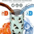 thumbnail image 4 of 1pc Corgi 30oz Tumbler with Straw & Handle - Insulated Stainless Steel Cup | Holiday Gift for Man Women (Christmas, Valentine's, Birthday), 4 of 7