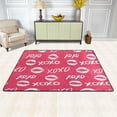 thumbnail image 2 of SKYSONIC XOXO Signs Valentines Non-Slip Area Rug, Hugs and Kisses Phrase Floor Carpet Comfort Floor Mats Decor for Indoor Front Porch Living Room Bedroom Kitchen, 36"x24", 2 of 5