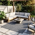 thumbnail image 2 of Koeckritz Rugs Valdosta Indoor/Outdoor Grey Area Rug, 6' x 6', 2 of 8
